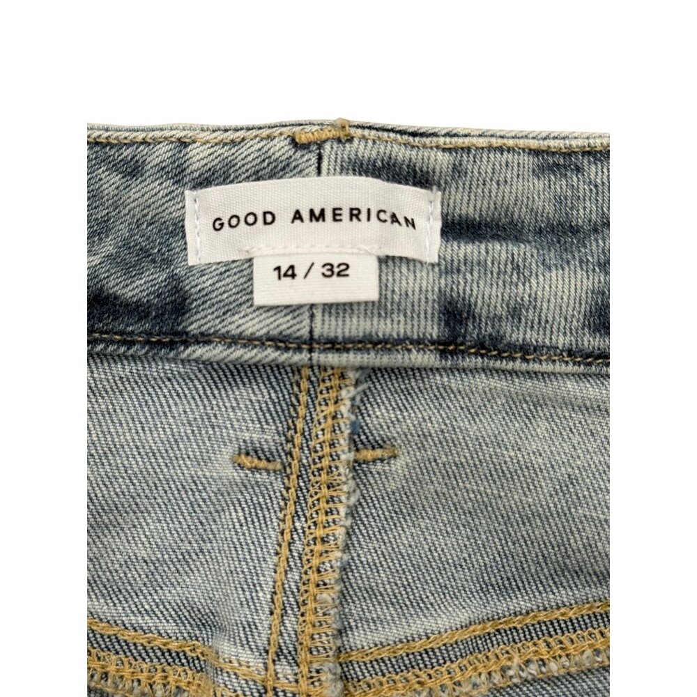 Good American Good Legs Skinny Skinny Jeans Light Wash Denim Womens Size 14 - Picture 3 of 8